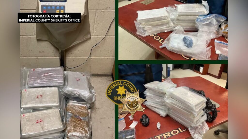 Decomiso de droga en el Condado Imperial deja más de 53 libras incautadas y dos arrestos