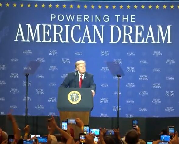 Propinas sin impuestos: Trump destaca masivo ahorro fiscal para trabajadores en Las Vegas