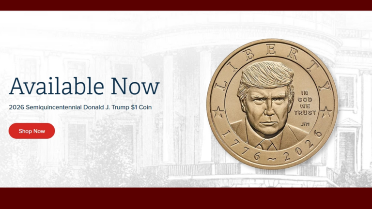 Lanzarán moneda de un dólar con la imagen de Donald Trump por los 250 años de la nación