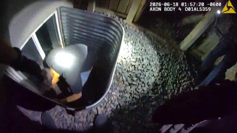 Conductor huye de la policía y termina escondido en un pozo de ventana en Westminster