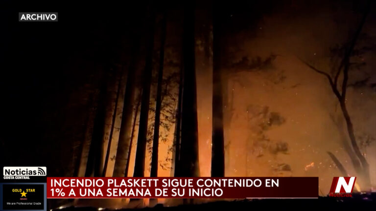 Incendio Plaskett consume 29,123 acres y permanece con solo 1% de contención