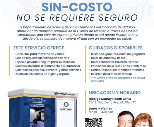 Departamento de Salud del Condado de Hidalgo ofrece consultas médicas gratuitas en McAllen
