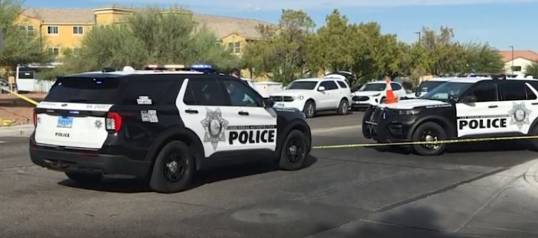 Arresto en Las Vegas: choque y disparo accidental tras persecución policial