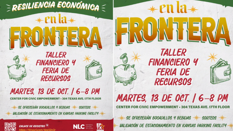 Taller y feria de recursos “Resiliencia Económica en la Frontera” el 13 de octubre