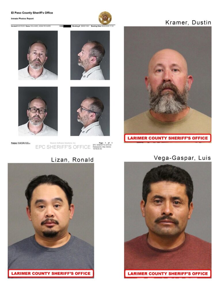 Arrestan a cuatro sospechosos de explotación sexual infantil tras operativo en Fort Collins