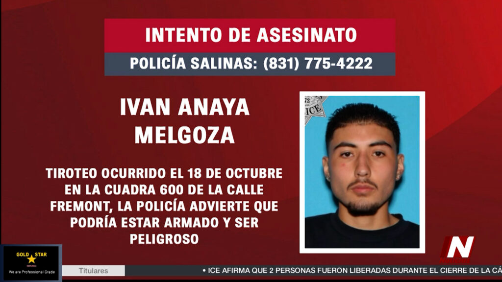 Salinas busca a joven de 18 años por tiroteo que dejó a una persona gravemente herida